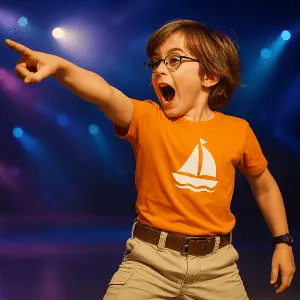 Kinder im Segeltraining auf dem See mit Spaßfaktor